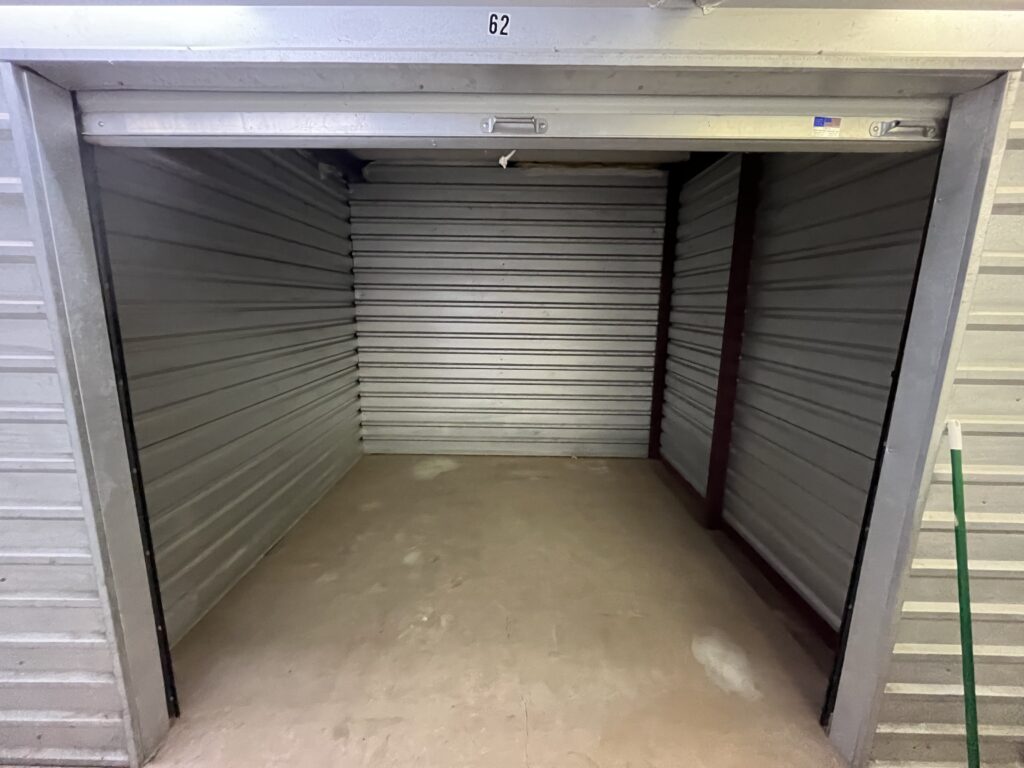 Inside view of self storage unit in Angleton