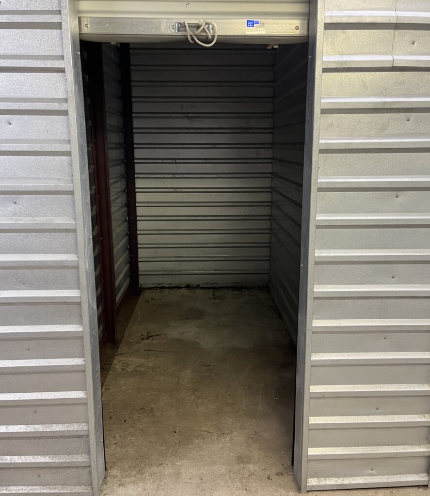Inside view of self storage unit in Angleton